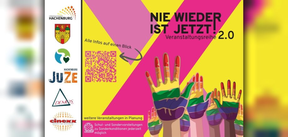 Plakat von Nie wieder ist jetzt